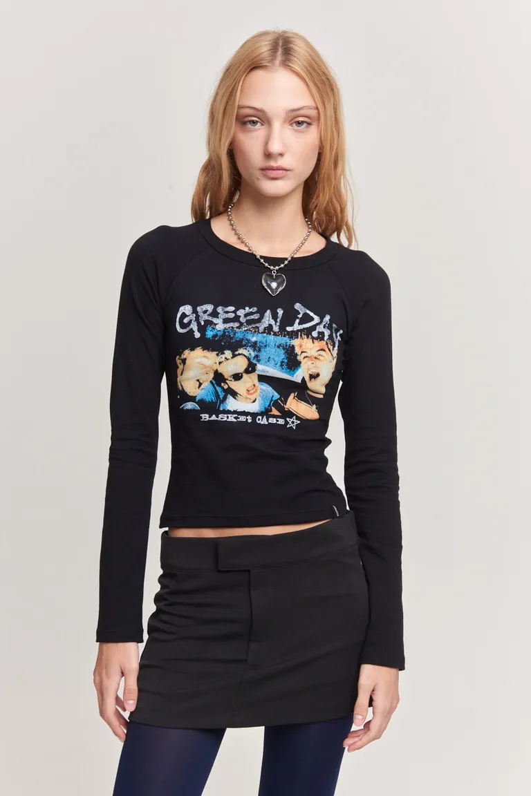 Remera de manga larga con estampa de Green Day para mujer de 47 Street en Remeras para argentina