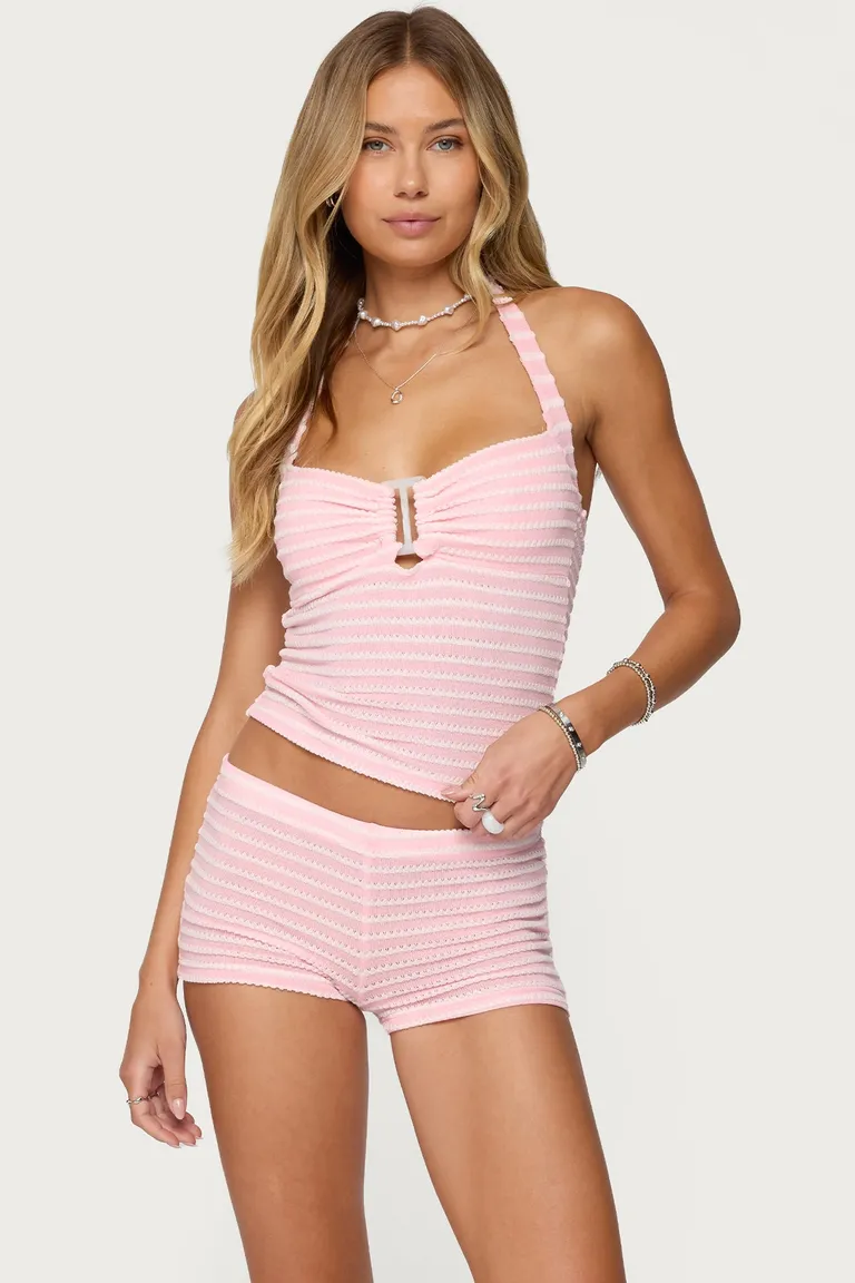 Top halter rayado lovina de Edikted en Swimwear y Beachwear para argentina