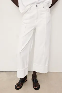 Jean wideleg bajo dobladillo de Mango en Pantalones para argentina