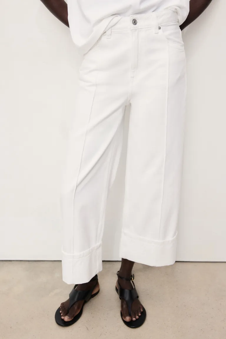 Jean wideleg bajo dobladillo de Mango en Pantalones para argentina