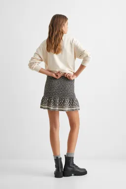 Falda fruncida estampada de Mango Teen en Faldas para argentina