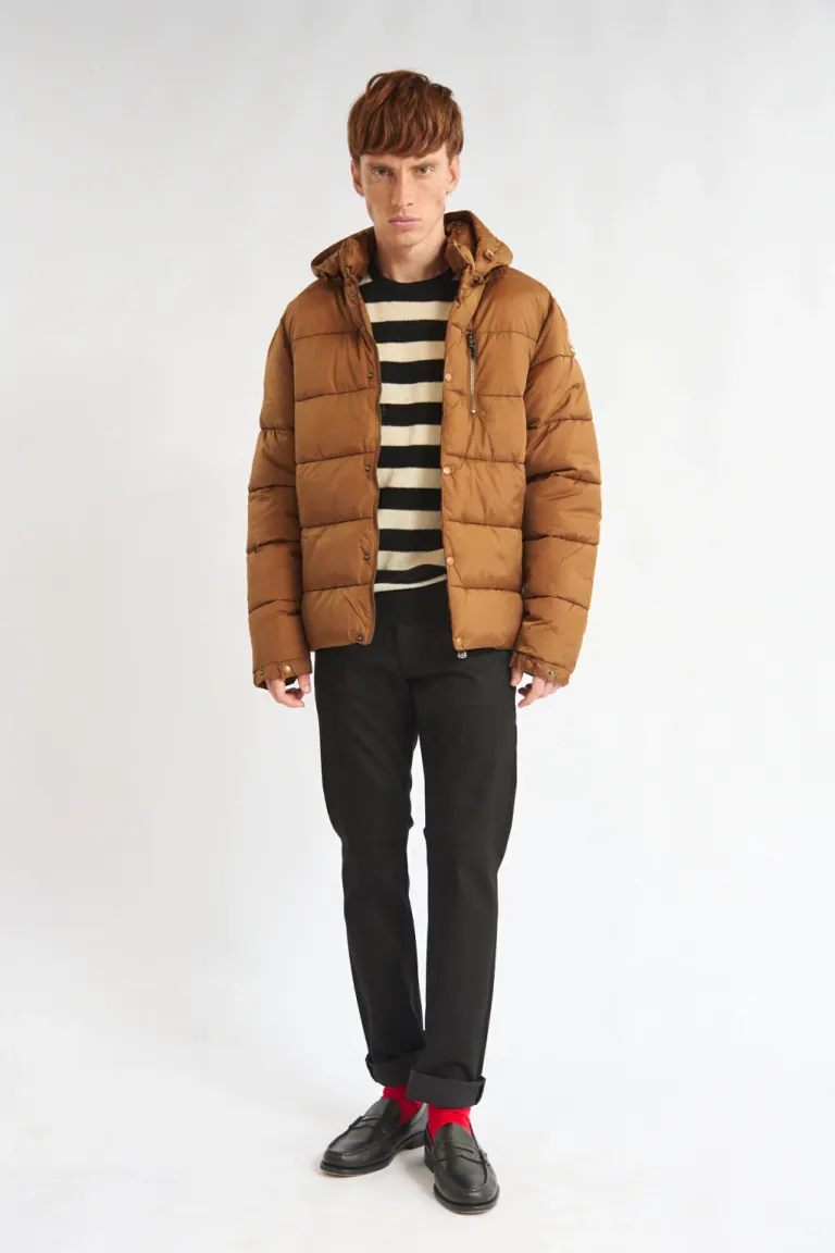 Sweater tejido con diseño de rayas horizontales y cuello redondo para hombre de Bensimon en Buzos y Sweaters para argentina