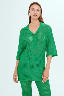 Polo calado oversize de Mango en Buzos y Sweaters para argentina