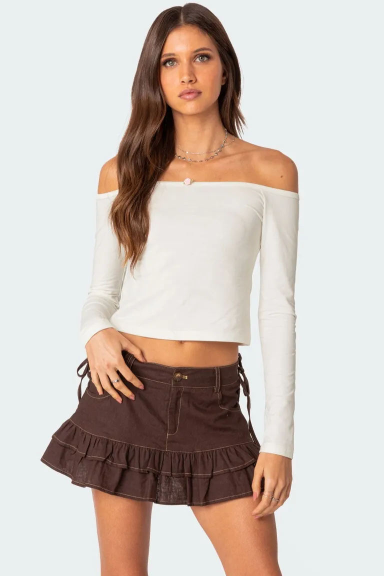 Top rosanne con hombros descubiertos de Edikted en Tops para argentina