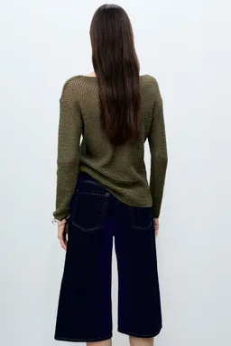 Jersey calado cuello barco de Mango en Buzos y Sweaters para argentina