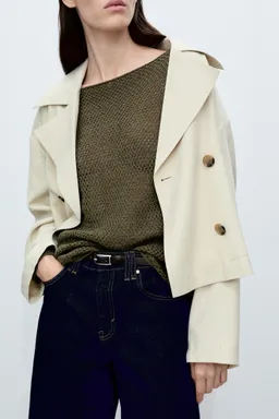 Jersey calado cuello barco de Mango en Buzos y Sweaters para argentina