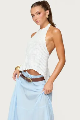 Top halter crochet espalda descubierta de Edikted en Tops para argentina