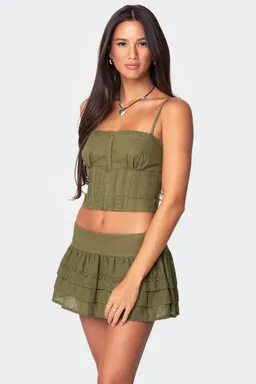 Musculosa tipo lino texturada de Edikted en Tops para argentina