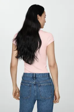 Remera escote drapeado de Mango en Remeras para argentina