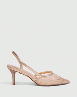 Zapatos malla dorada cristales de Cuccoo en Zapatos con Tacos para argentina