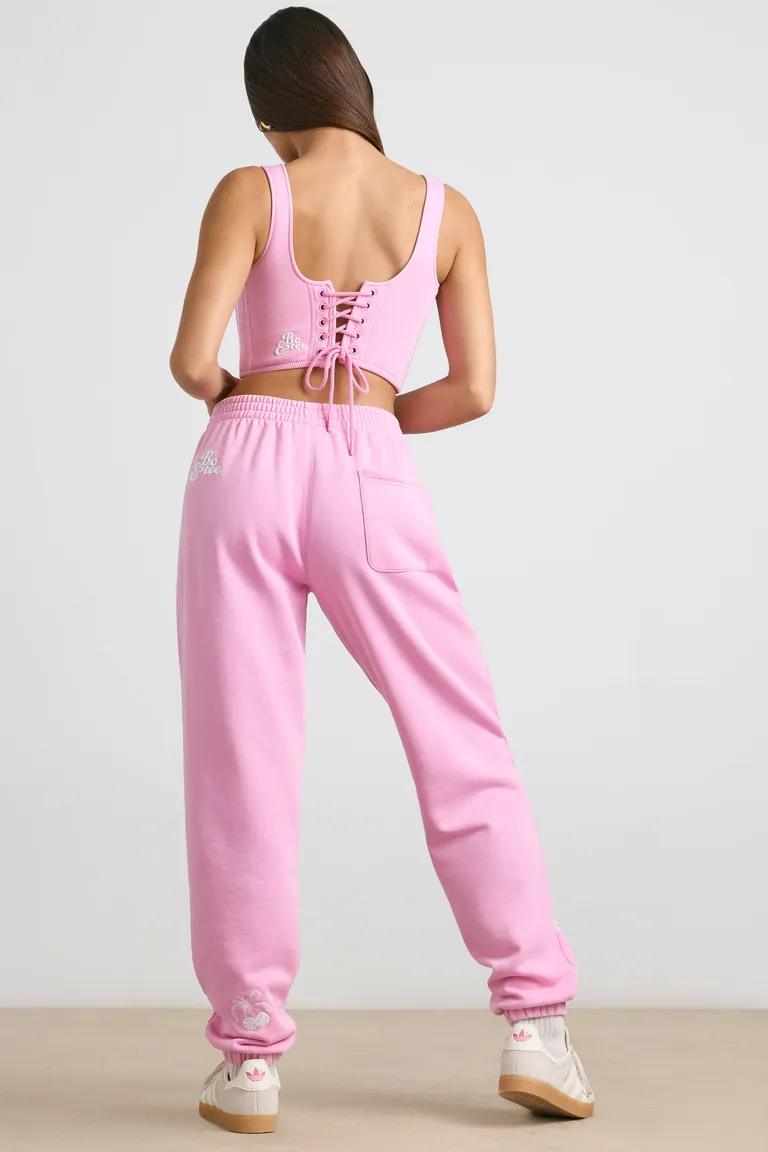 Joggers oversize rosa chicle de Oh Polly en Pantalones para argentina