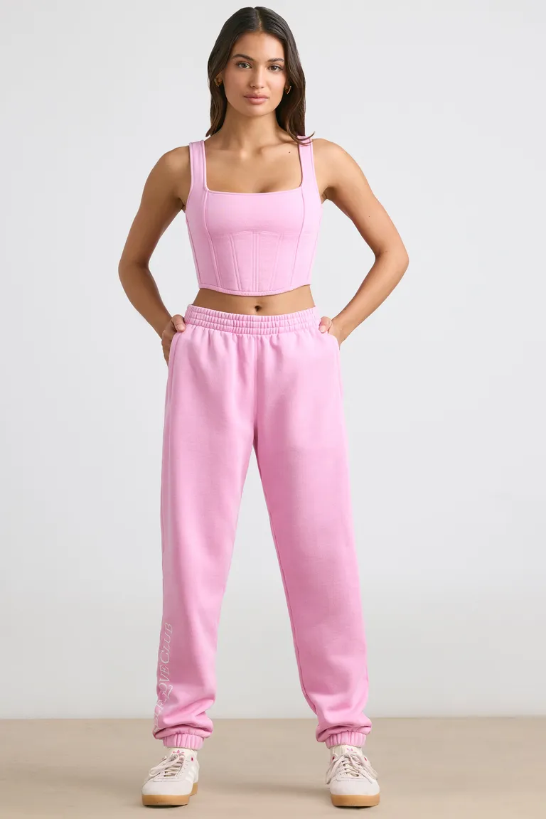 Joggers oversize rosa chicle de Oh Polly en Pantalones para argentina