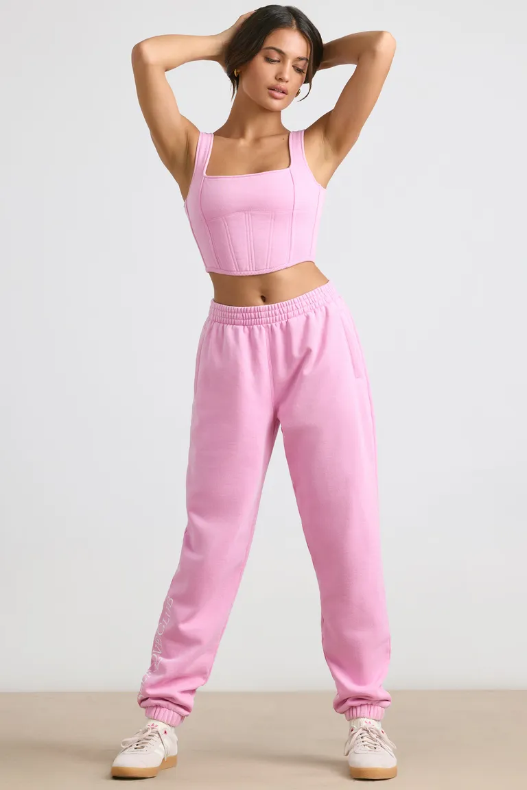 Joggers oversize rosa chicle de Oh Polly en Pantalones para argentina