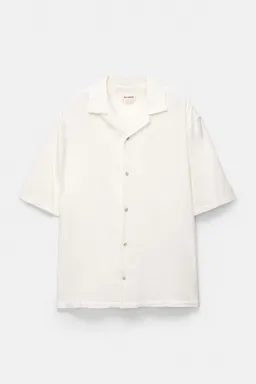 Camisa básica lino corta de Pull&Bear en Camisas para argentina