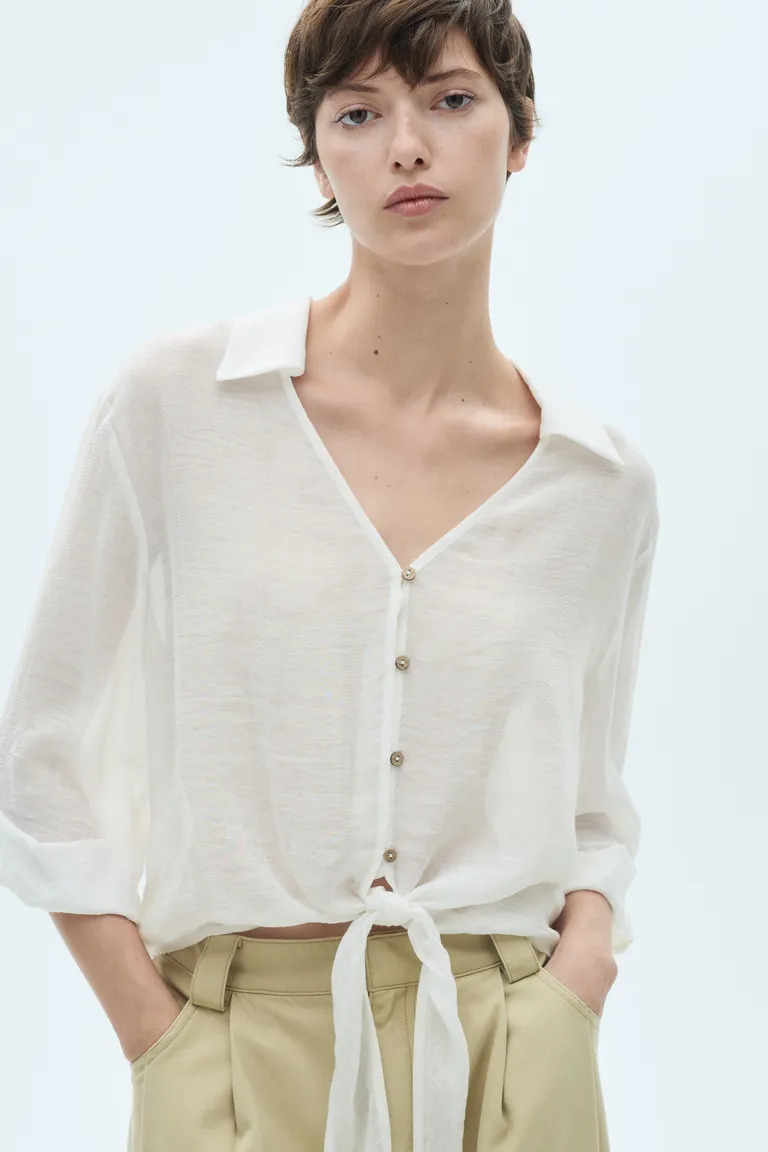 Blusa manga acampanada lazo de Mango en Blusas para argentina