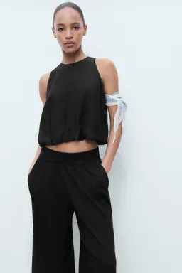 Pantalón recto punto fino de Mango en Pantalones para argentina