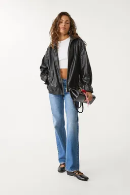 Cazadora oversize efecto piel de Stradivarius en Chaquetas para argentina