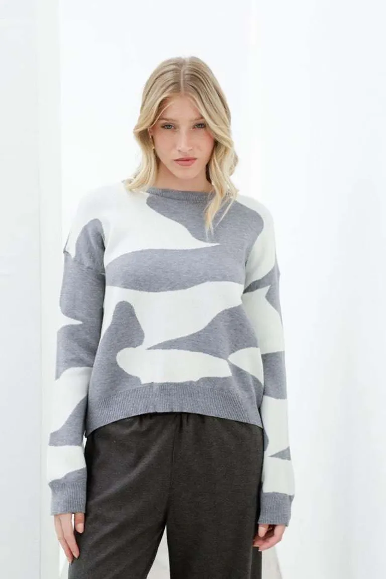 Suéter Elegante Jacquard de Hesed en Buzos y Sweaters para argentina