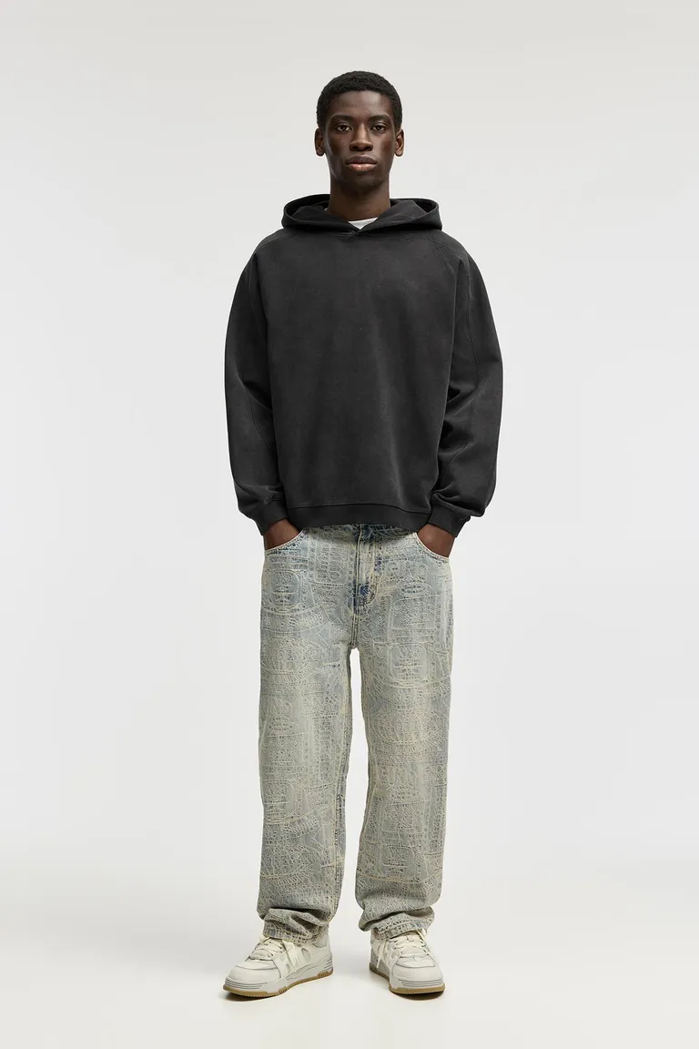 Jeans baggy jacquard de Pull&Bear en Pantalones para argentina