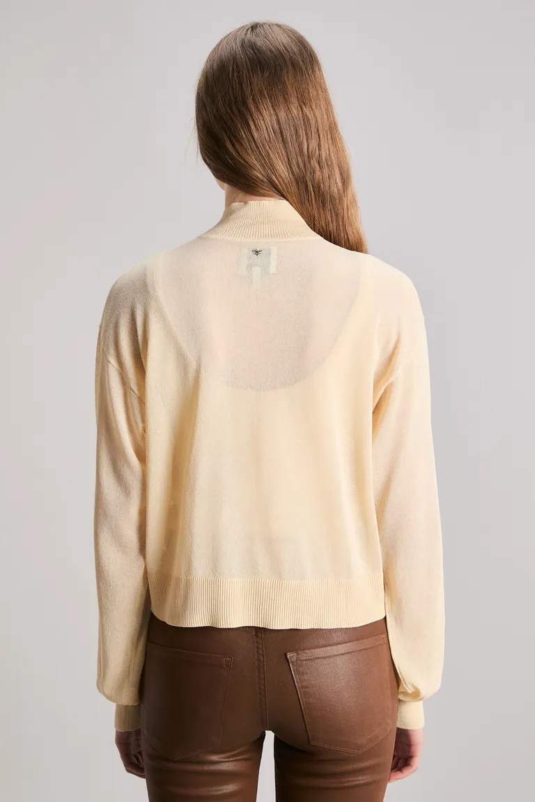 Chaqueta bomber tejida con diseño oversized y transparencias de Kosiuko en Chaquetas para argentina