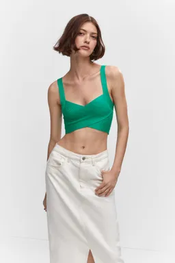Top punto cruzado de Mango en Tops para argentina