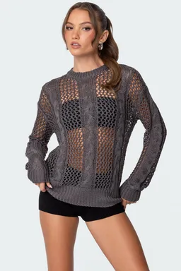 Sweater trenzado calado de Edikted en Buzos y Sweaters para argentina