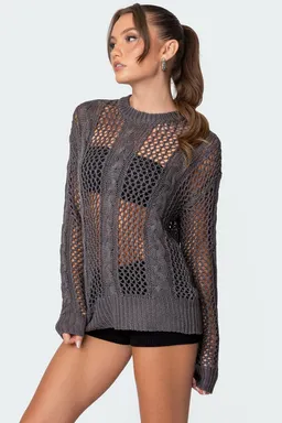 Sweater trenzado calado de Edikted en Buzos y Sweaters para argentina