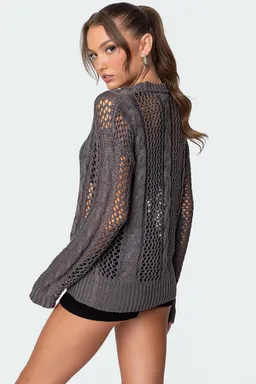 Sweater trenzado calado de Edikted en Buzos y Sweaters para argentina