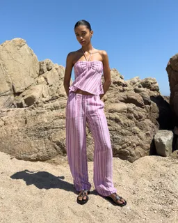 Pantalón rayas de Bershka en Pantalones para argentina