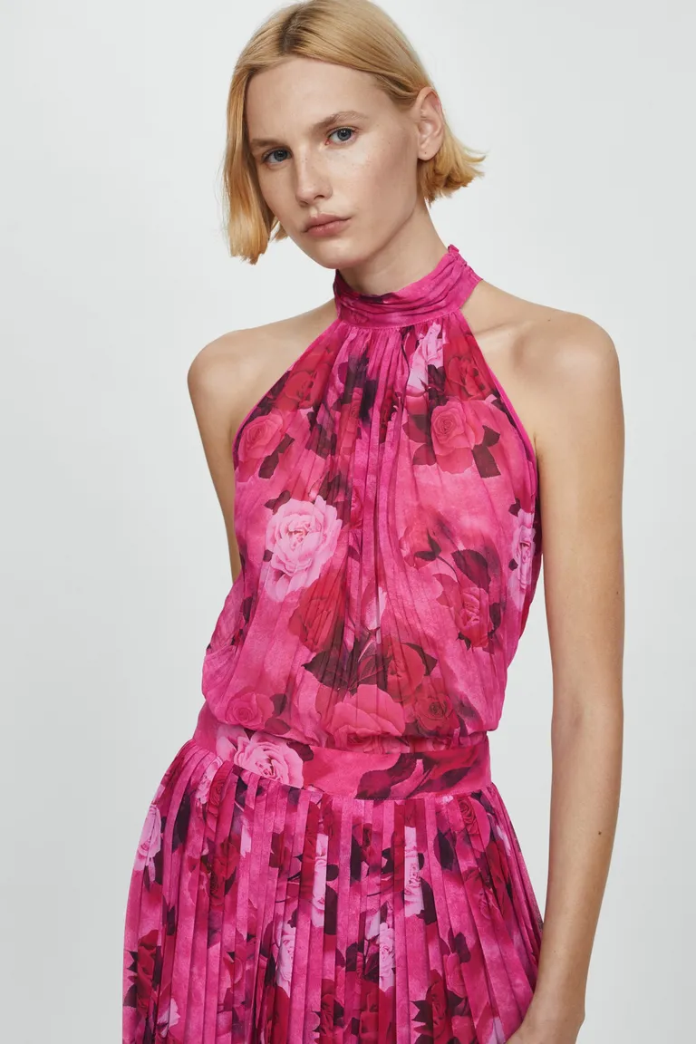 Blusa halter estampada de Mango en Blusas para argentina