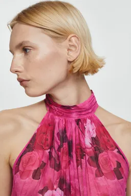 Blusa halter estampada de Mango en Blusas para argentina
