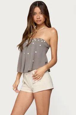 Top babydoll lenie strapless de Edikted en Tops para argentina