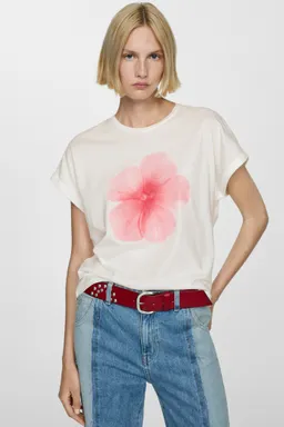 Remera estampada algodón de Mango en Remeras para argentina