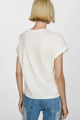 Remera estampada algodón de Mango en Remeras para argentina