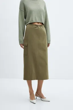 Falda midi bolsillos cargo de Mango en Faldas para argentina