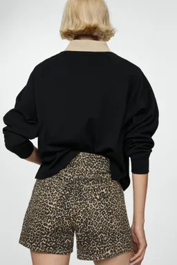 Shorts rectos leopardo de Mango en Shorts para argentina