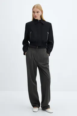 Pantalón pinzas wideleg de Mango en Pantalones para argentina
