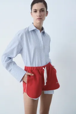 Shorts algodón mensaje estampado de Mango en Shorts para argentina