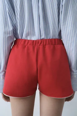 Shorts algodón mensaje estampado de Mango en Shorts para argentina