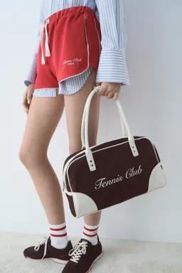 Shorts algodón mensaje estampado de Mango en Shorts para argentina