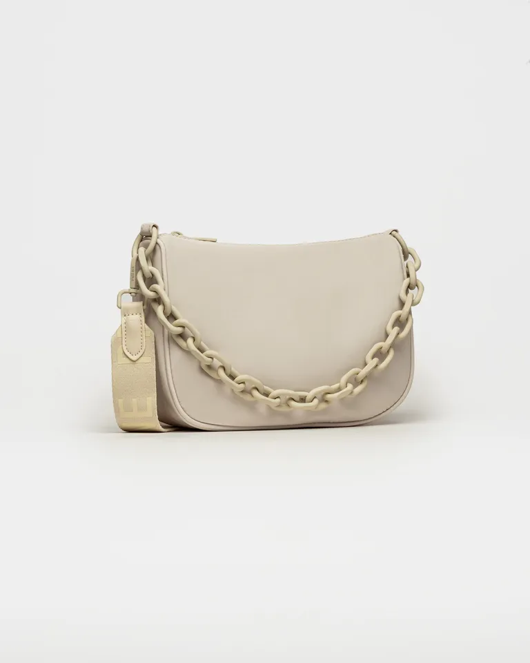 Cartera al hombro de nylon con cadena pintada a tono y efecto mate de Prüne en Bolsos y Carteras para argentina