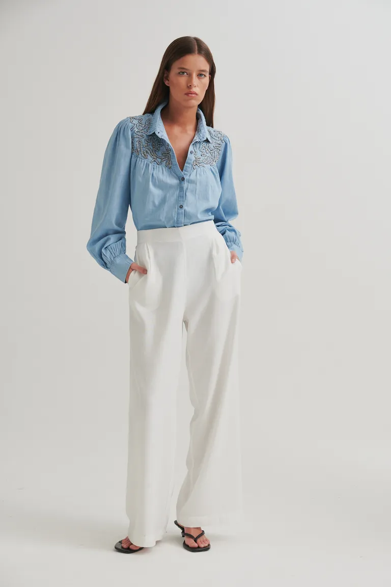 Pantalón ancho y cómodo para looks de verano elegantes y versátiles de Sweet en Pantalones para argentina