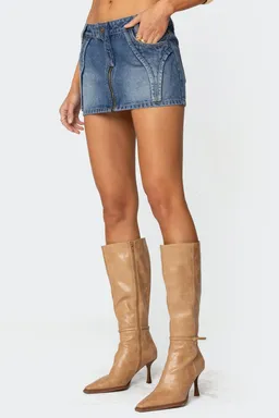 Mini falda anne denim cierre de Edikted en Shorts para argentina