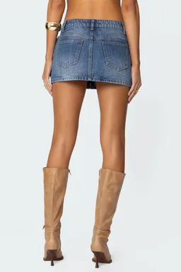 Mini falda anne denim cierre de Edikted en Shorts para argentina