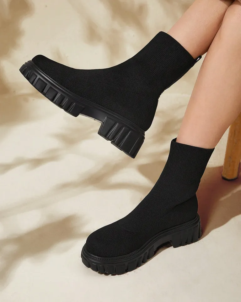 Basics botas calcetín plataforma mujer de Cuccoo en Botas y Botinetas para argentina