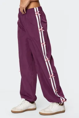 Pantalón deportivo nylon rayas lazo de Edikted en Pantalones para argentina