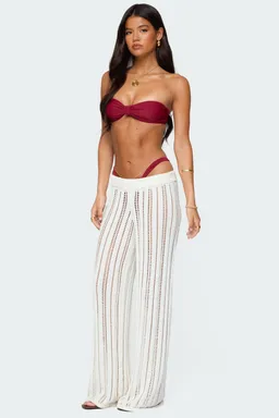 Pantalón tejido calado echo de Edikted en Pantalones para argentina