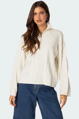 Sweater oversize con cierre de Edikted en Buzos y Sweaters para argentina