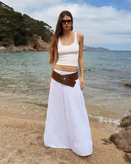 Falda midi rústica de Bershka en Faldas para argentina