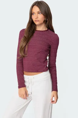 Brianna remera rayas manga larga de Edikted en Remeras para argentina